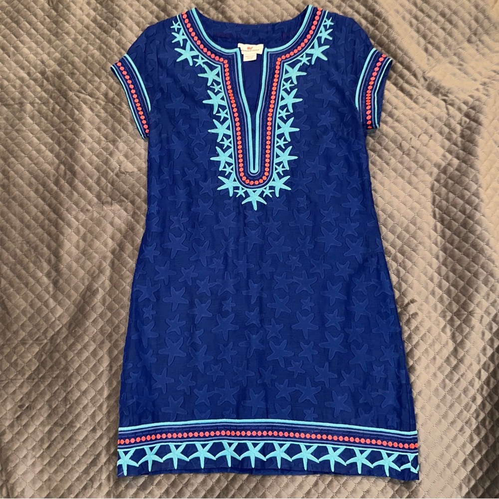 Vineyard Vines Embroidered Shift Dress